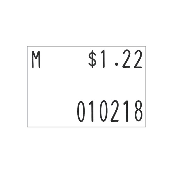 MX2816 Label White Removable 28X16
