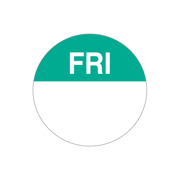 EasiRemovable 23mm Circle Day Spot / Friday / Green