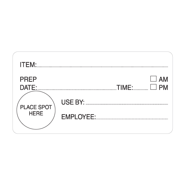 EasiRemovable Shelf Life Label - 98mm x 50mm - White Removable - Roll 500