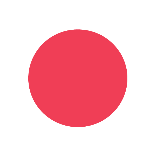 23mm Circle - Removable - Solid Red - 1000 Labels Per Roll