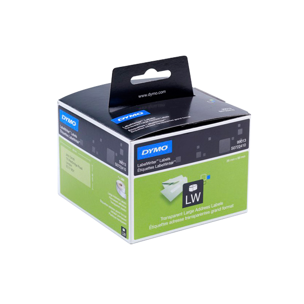 DYMO® Large Plastic/Clear Address Label 36mm x 89mm / 260 per roll