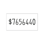 MX5500 Label White Permanent 22X12